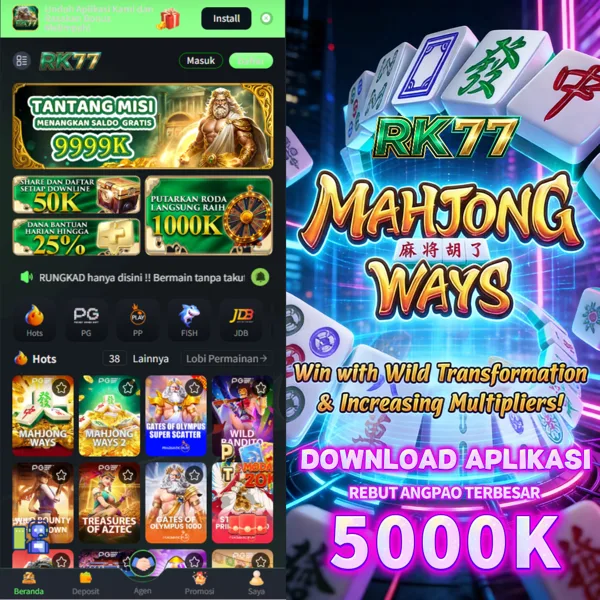 RK77 Bonus Member Baru 100%